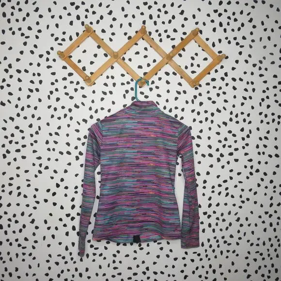 C9 Champion Multicolor Ruched Girls Full Zip Up Jacket - Picture 3 of 7